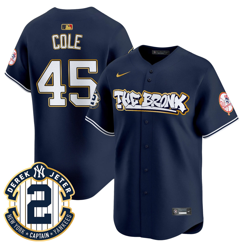 Men’s New York The Bronx Graffiti Gold Trim Vapor Premier Limited Jersey