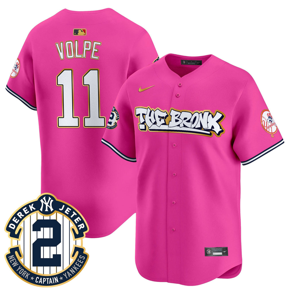 Men’s New York The Bronx Graffiti Gold Trim Vapor Premier Limited Jersey