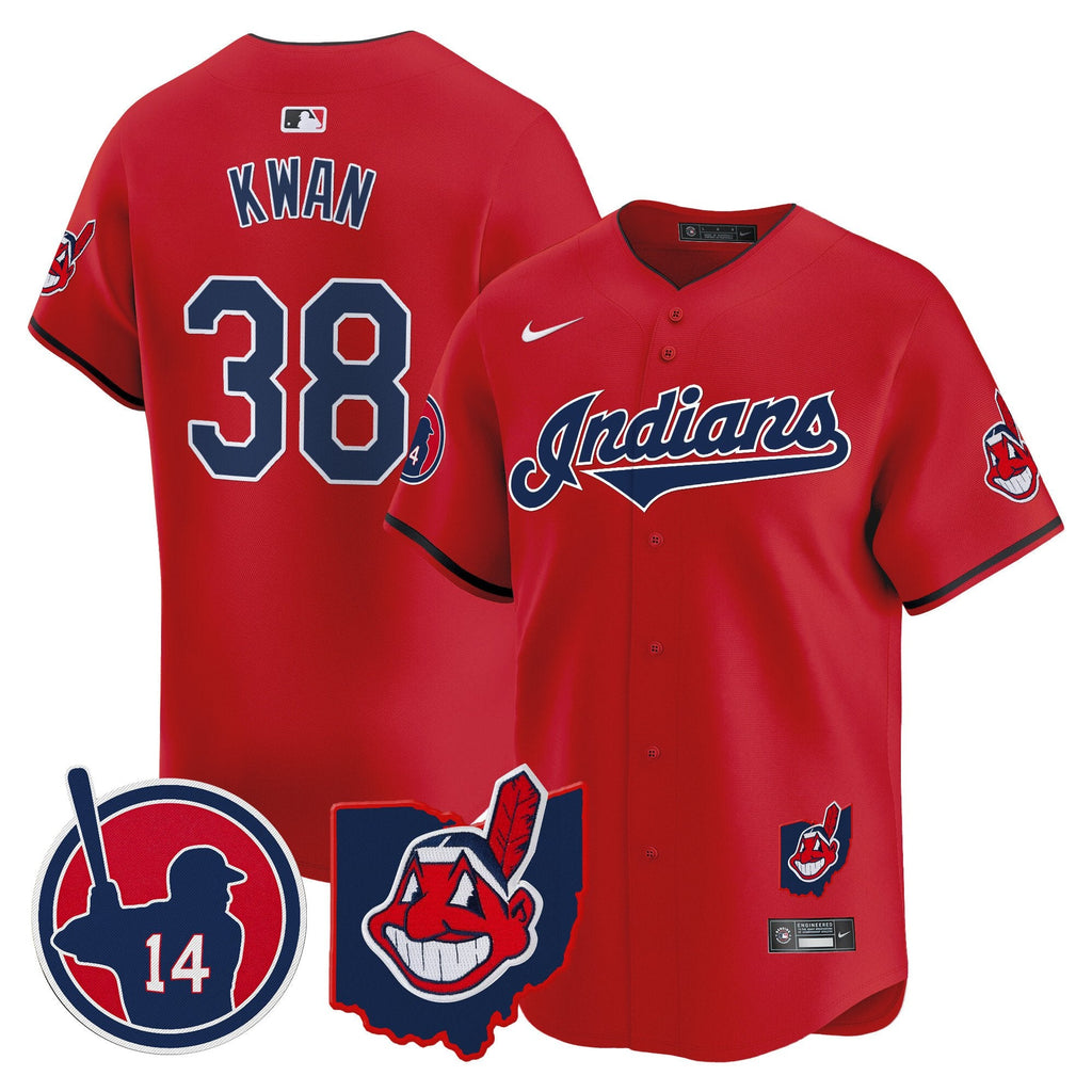 Men’s Cleveland Indians Larry Doby Patch Vapor Premier Limited Jersey