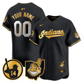 Cleveland Indians Larry Doby Patch Vapor Premier Limited Custom Jersey