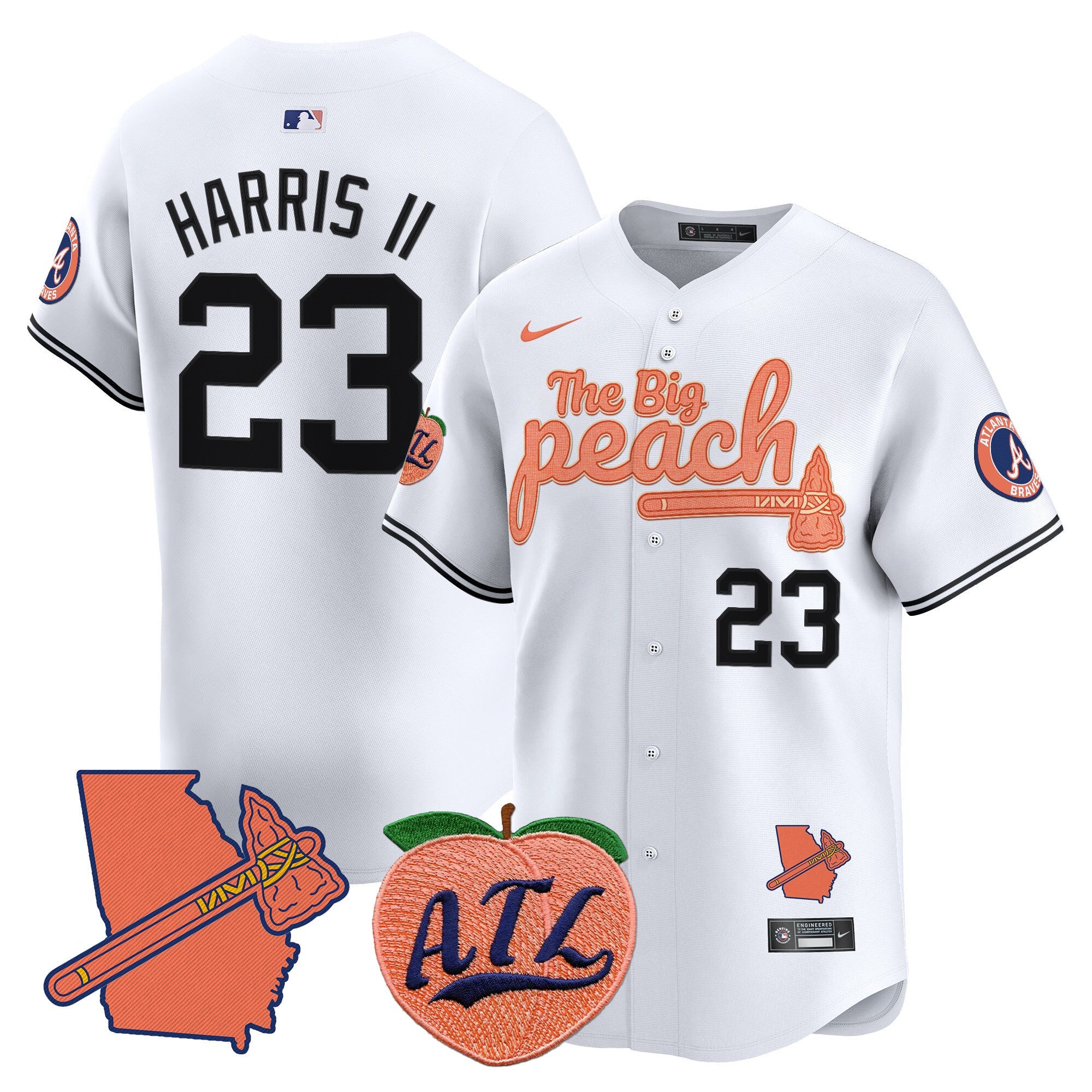 Men’s Atlanta The Big Peach Vapor Premier Limited Jersey V2