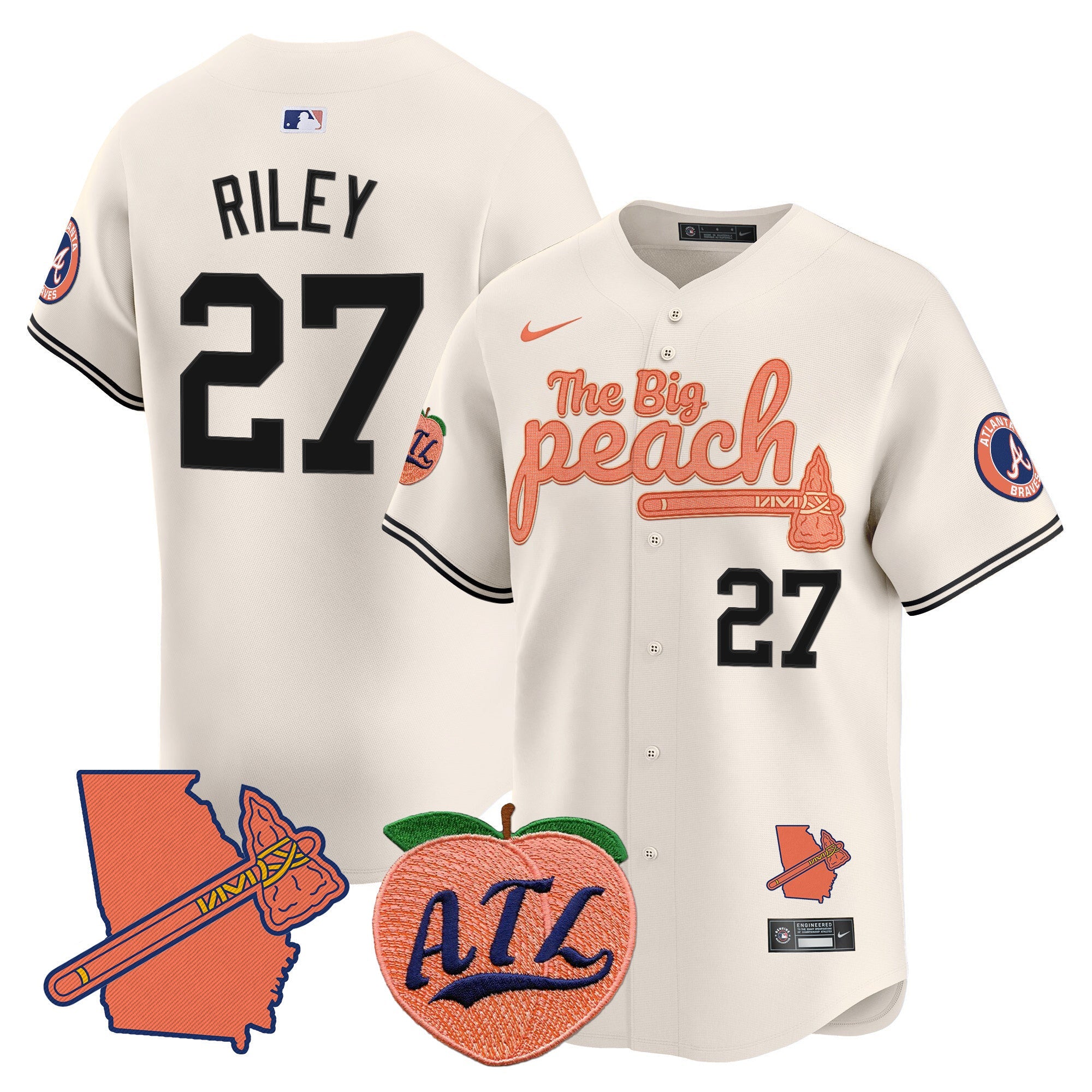 Men’s Atlanta The Big Peach Vapor Premier Limited Jersey V2