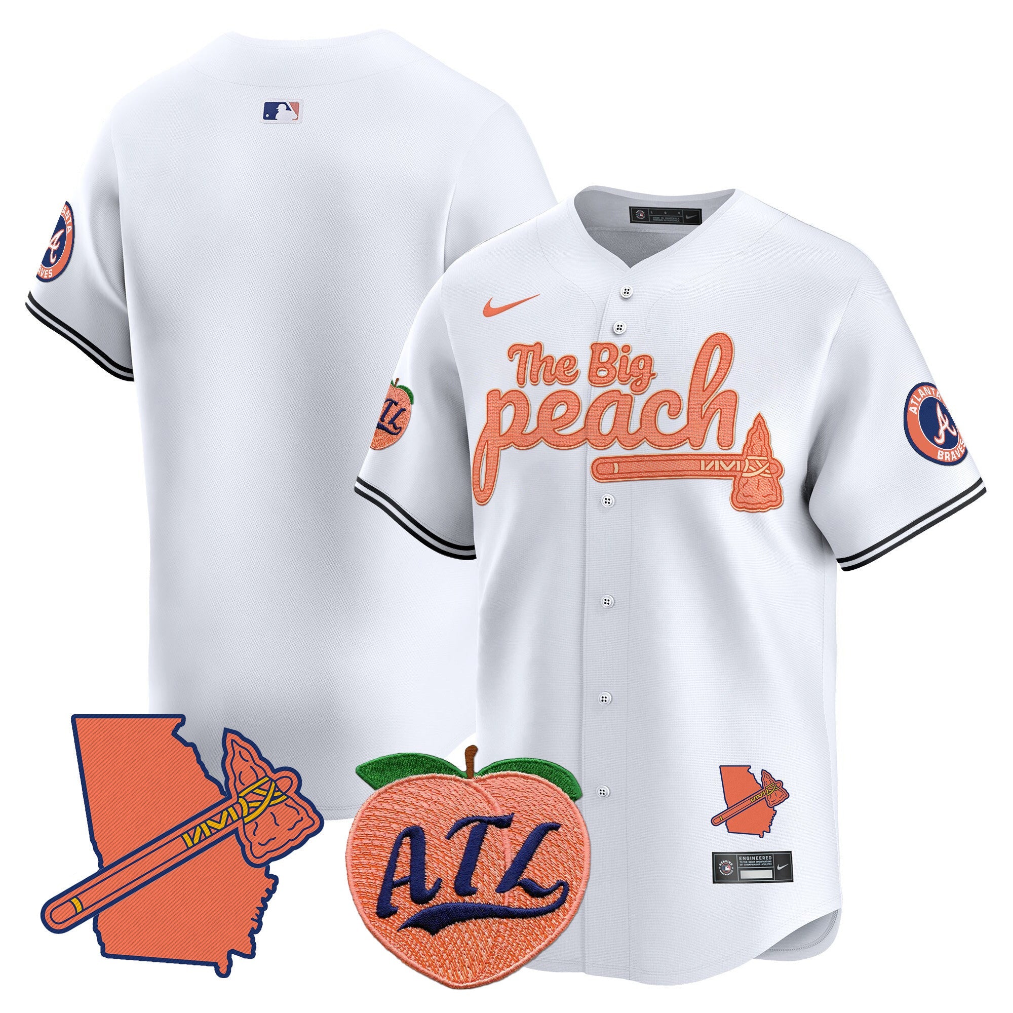 Men’s Atlanta The Big Peach Vapor Premier Limited Jersey V2