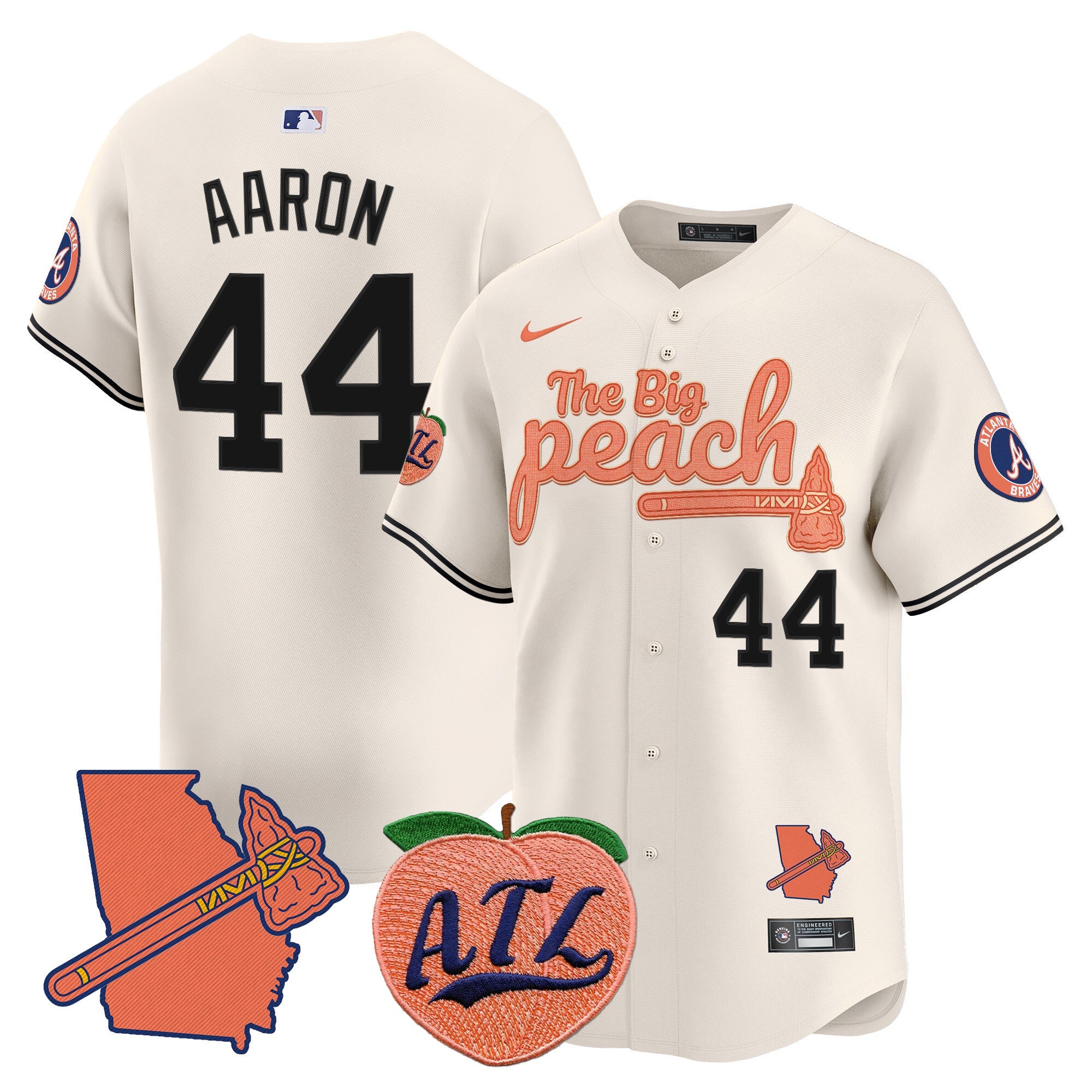 Men’s Atlanta The Big Peach Vapor Premier Limited Jersey V2
