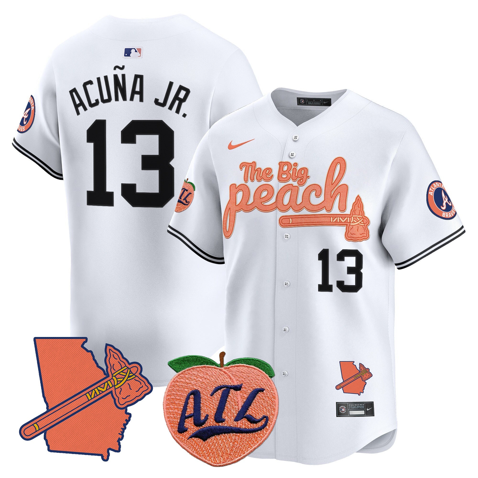 Men’s Atlanta The Big Peach Vapor Premier Limited Jersey V2