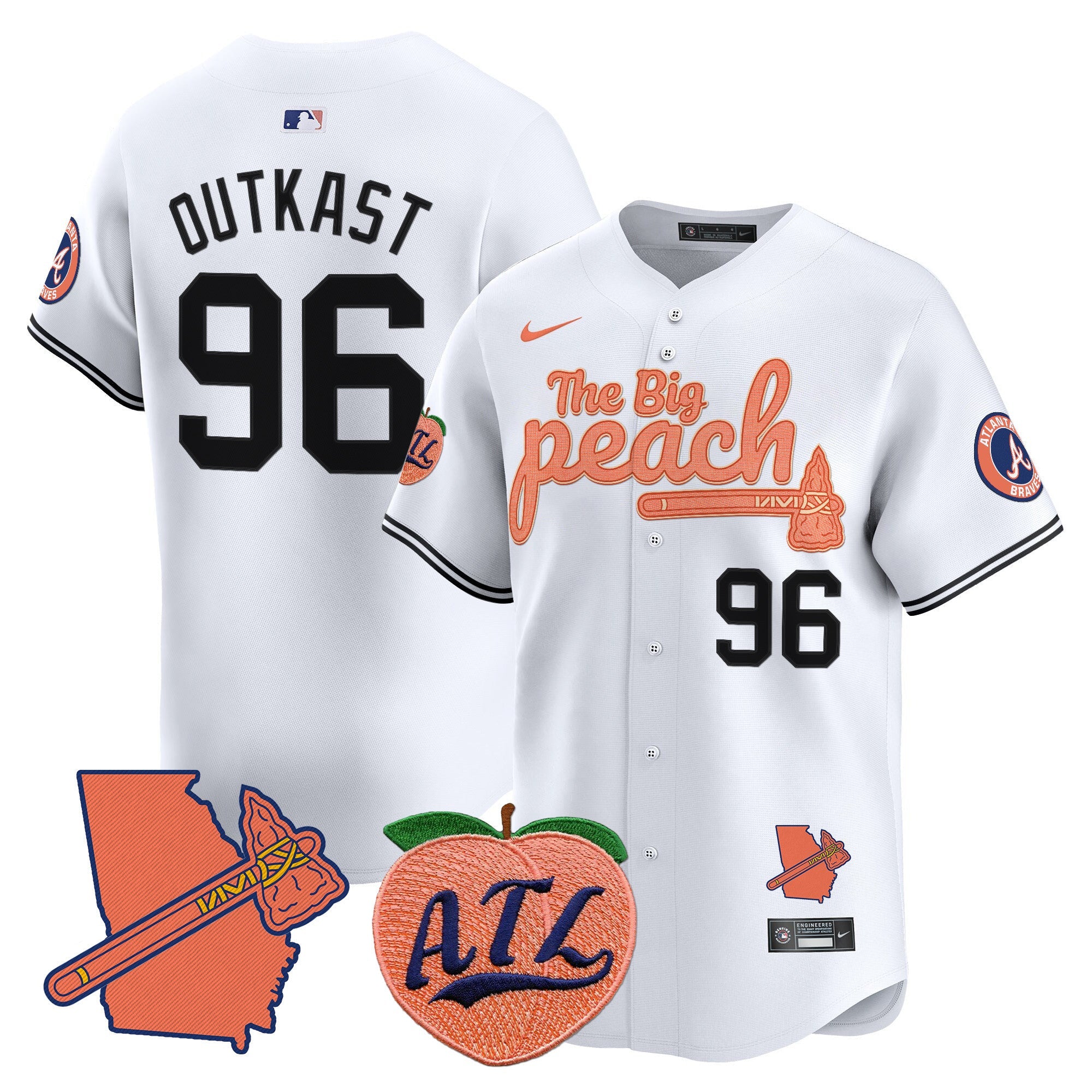 Men’s Atlanta The Big Peach Vapor Premier Limited Jersey V2