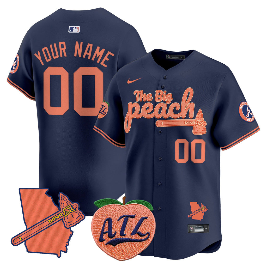 Atlanta The Big Peach Vapor Premier Limited Custom Jersey V2