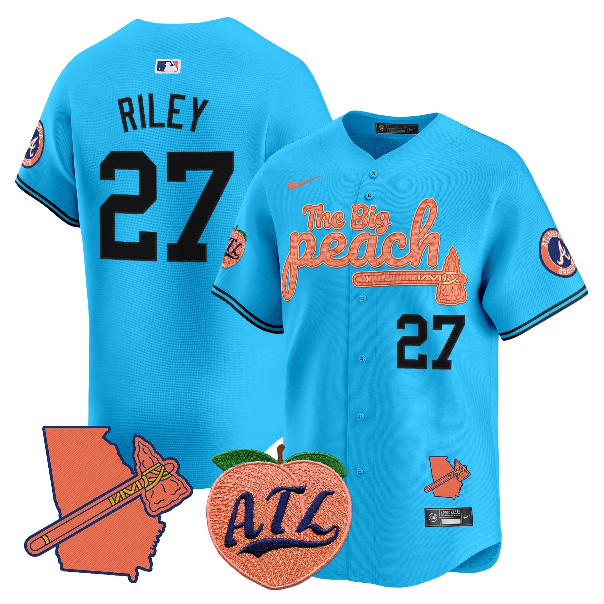Men’s Atlanta The Big Peach Vapor Premier Limited Jersey V2
