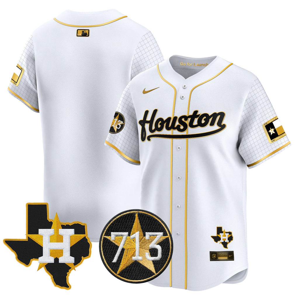 Men’s Space City 713 Patch Vapor Premier Limited Jersey