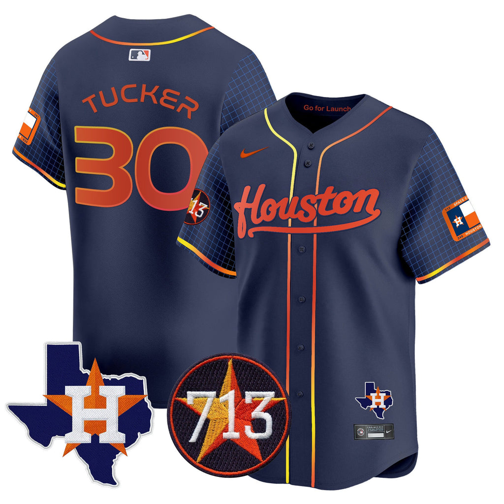 Men’s Space City 713 Patch Vapor Premier Limited Jersey