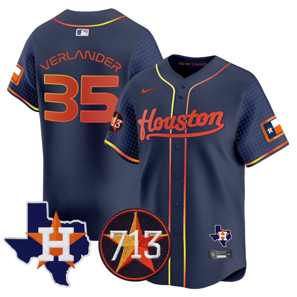 Men’s Space City 713 Patch Vapor Premier Limited Jersey