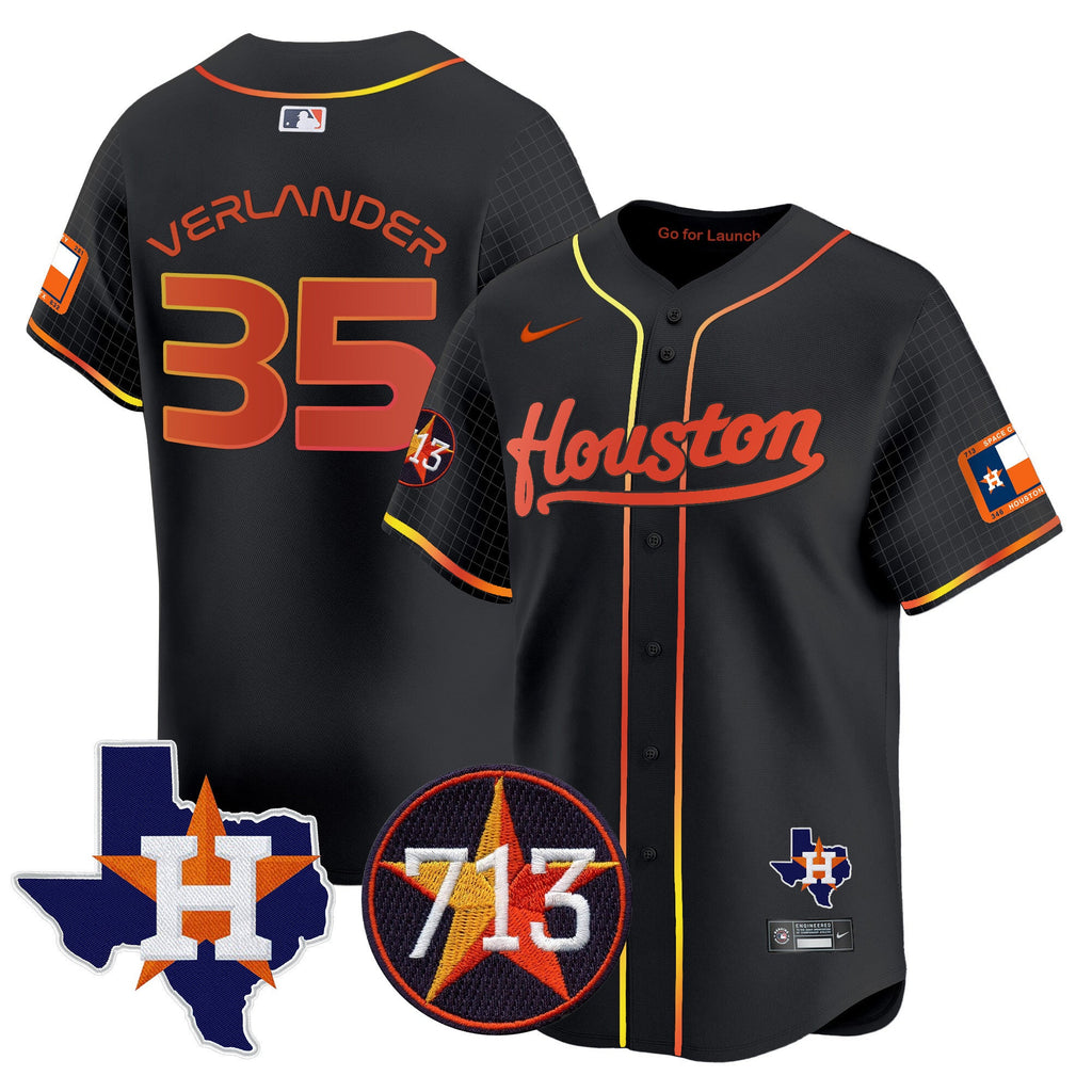 Men’s Space City 713 Patch Vapor Premier Limited Jersey
