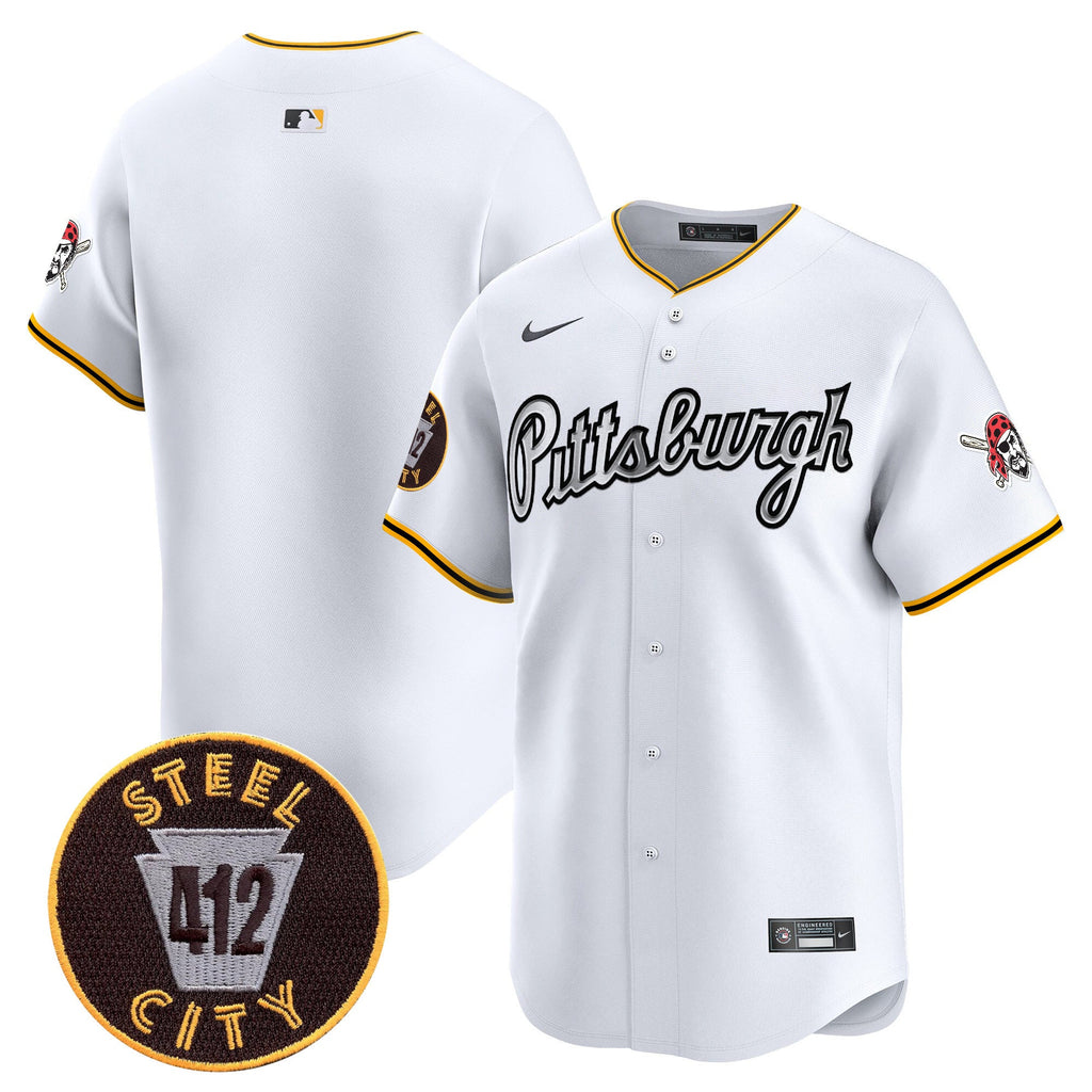 Men’s Pittsburgh 412 Patch Vapor Premier Limited Jersey V7