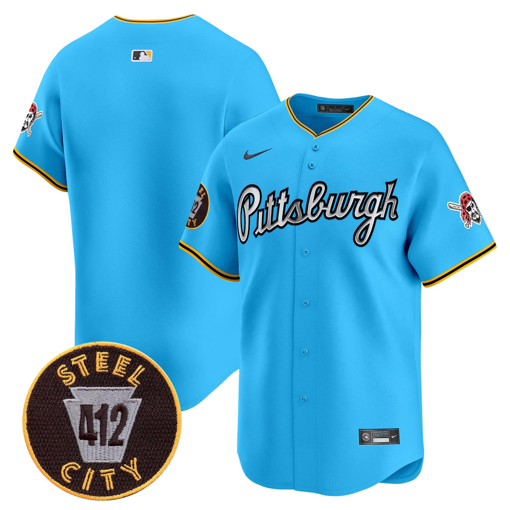 Men’s Pittsburgh 412 Patch Vapor Premier Limited Jersey V7