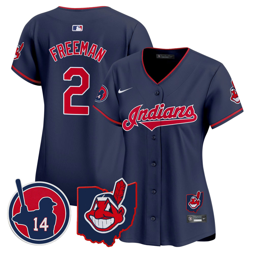 Women’s Cleveland Indians Larry Doby Patch Vapor Premier Limited Jersey