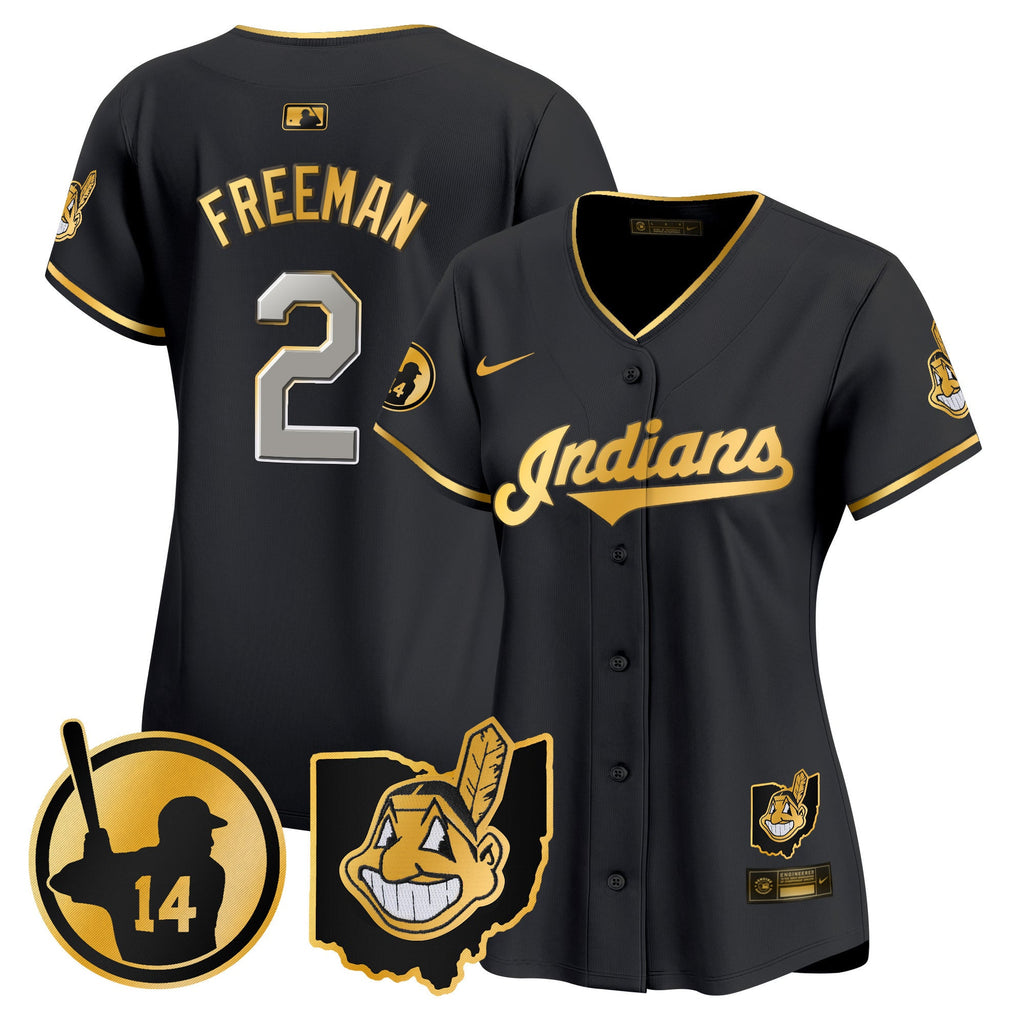 Women’s Cleveland Indians Larry Doby Patch Vapor Premier Limited Jersey