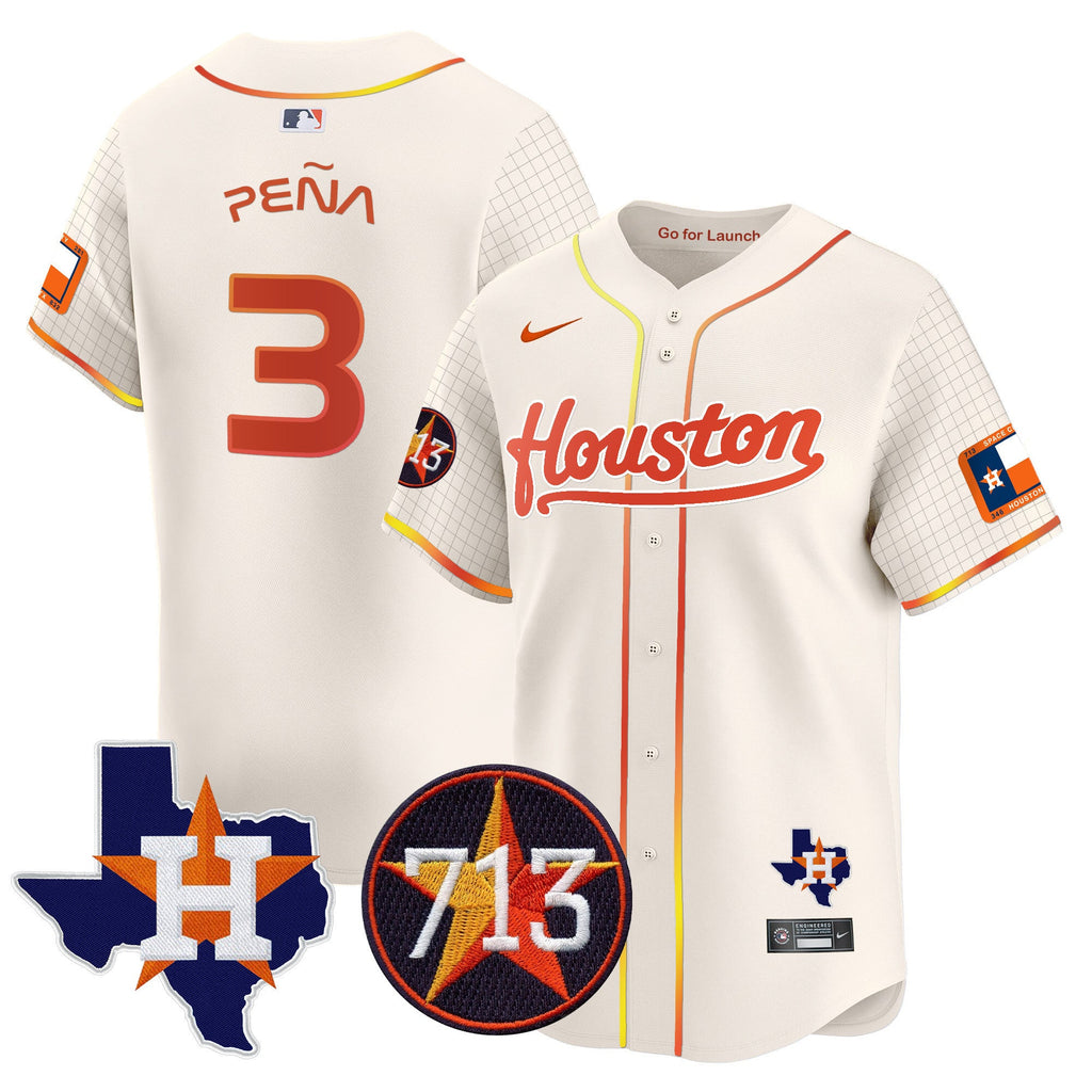 Men’s Space City 713 Patch Vapor Premier Limited Jersey