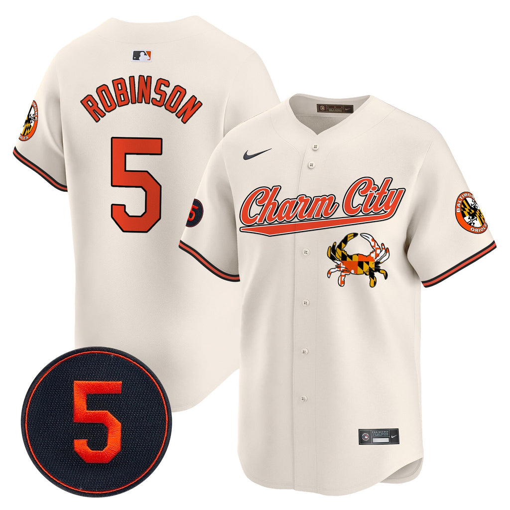 Men’s Baltimore Robinson Patch Vapor Premier Limited Jersey V8
