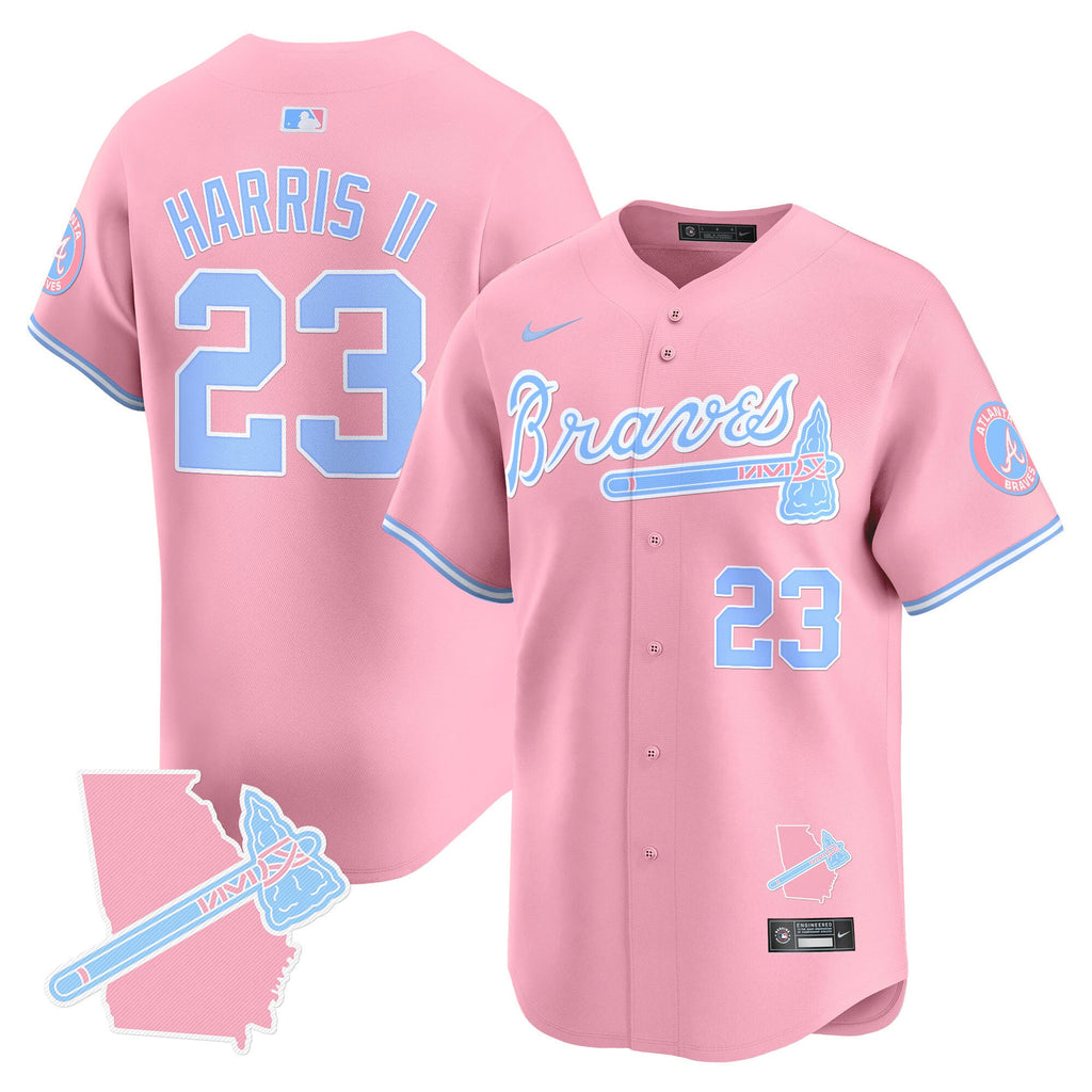 Unisex Atlanta Bubblegum Pink Vapor Premier Limited Jersey