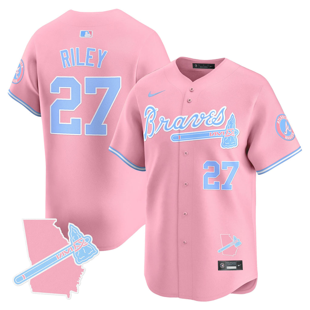 Unisex Atlanta Bubblegum Pink Vapor Premier Limited Jersey