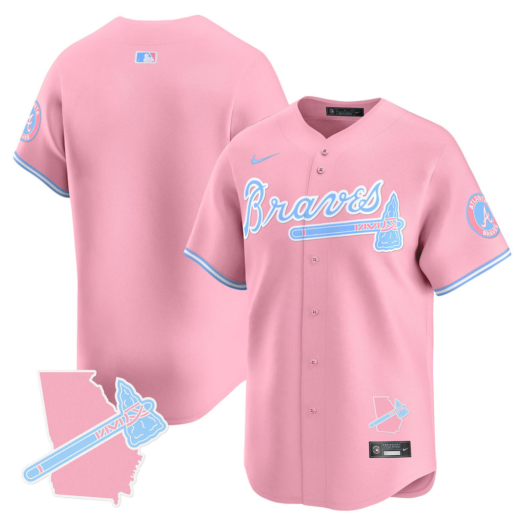Unisex Atlanta Bubblegum Pink Vapor Premier Limited Jersey