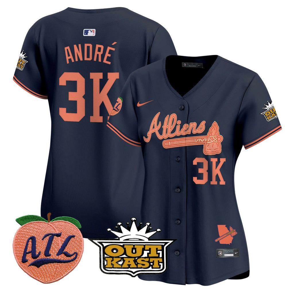Women’s Atlanta Atliens & Peach Vapor Premier Limited Jersey