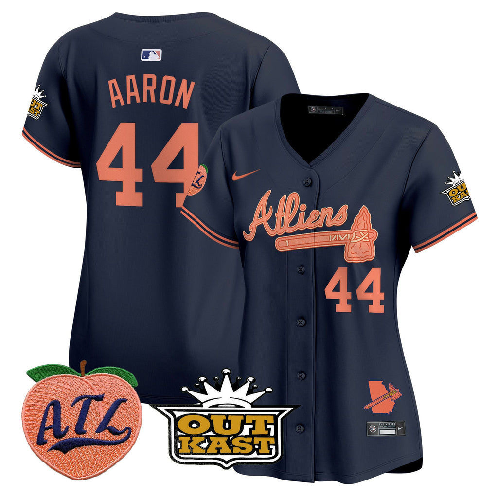 Women’s Atlanta Atliens & Peach Vapor Premier Limited Jersey