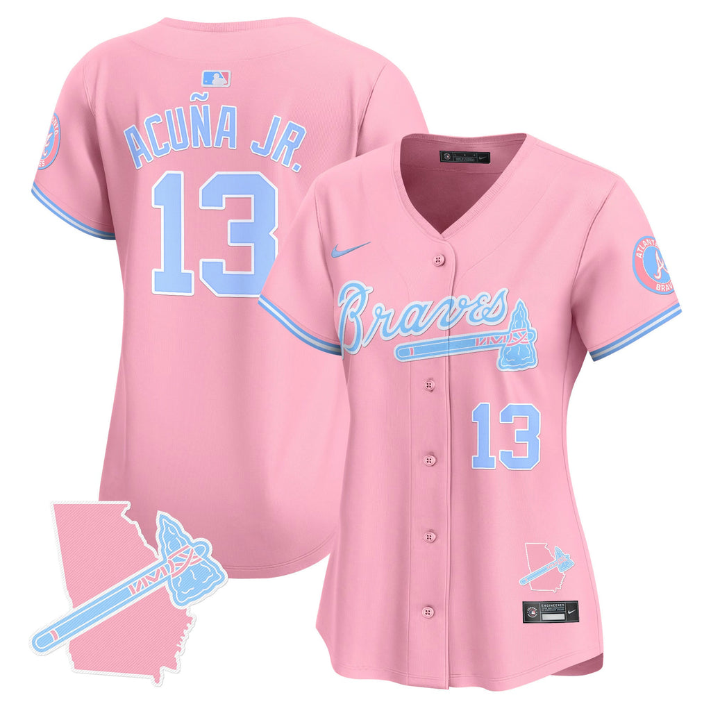 Women’s Atlanta Bubblegum Pink Vapor Premier Limited Jersey