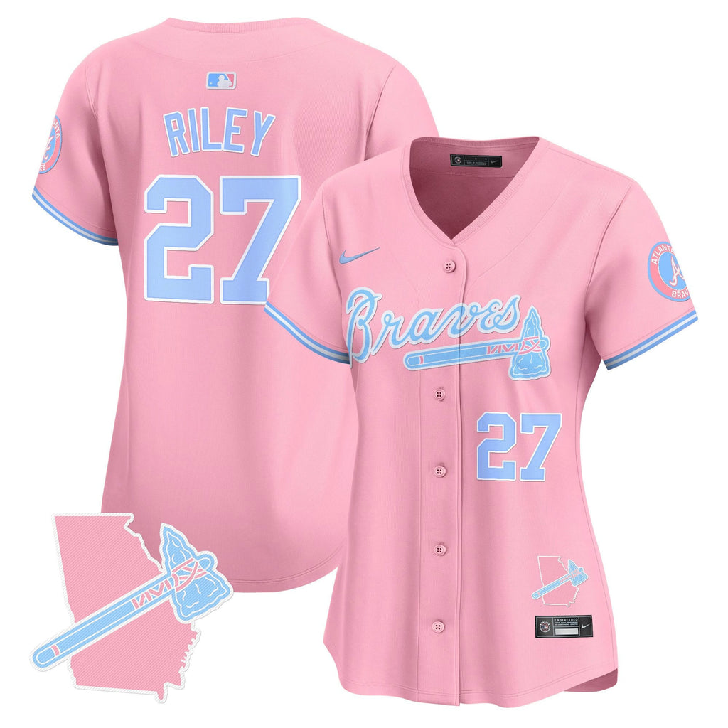 Women’s Atlanta Bubblegum Pink Vapor Premier Limited Jersey