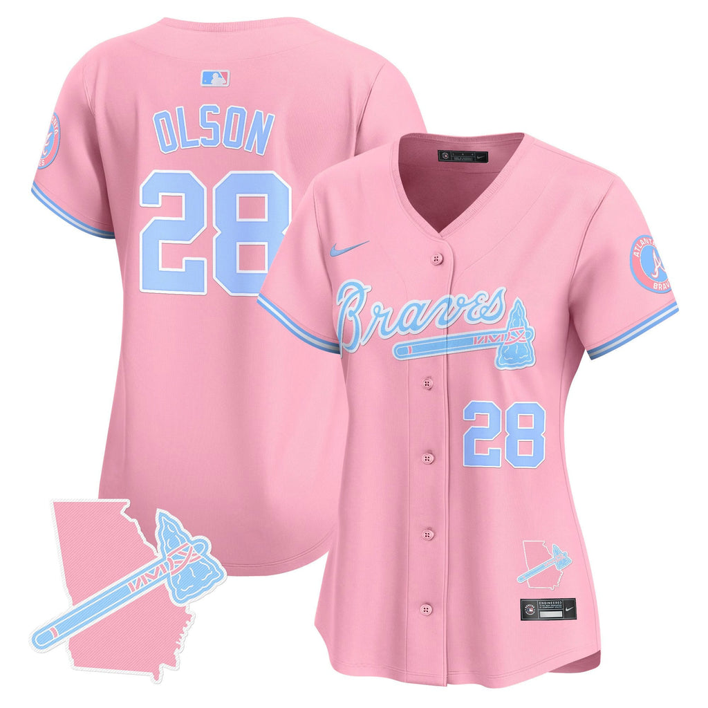 Women’s Atlanta Bubblegum Pink Vapor Premier Limited Jersey