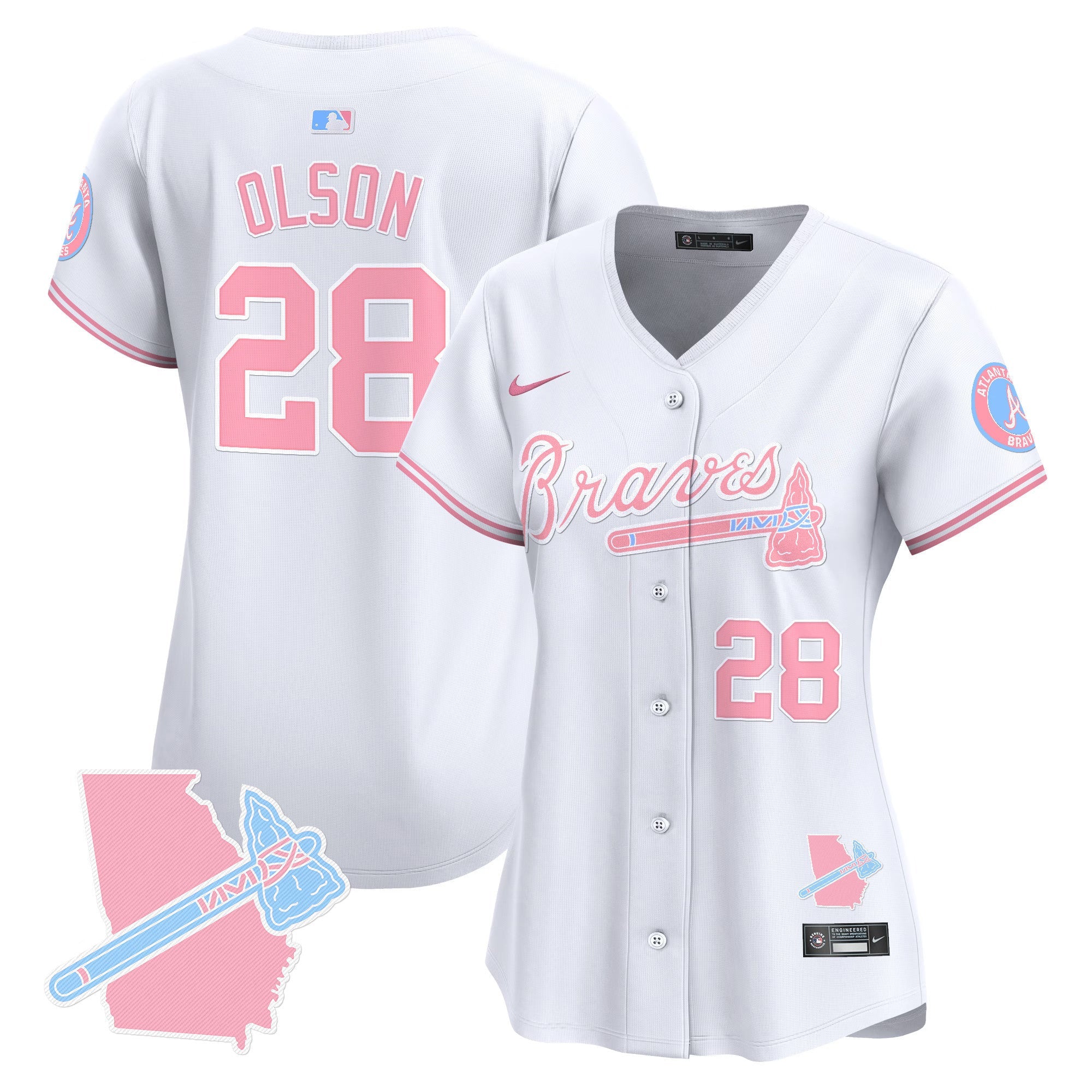 Women’s Atlanta Bubblegum Pink Vapor Premier Limited Jersey