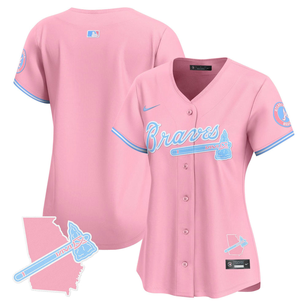 Women’s Atlanta Bubblegum Pink Vapor Premier Limited Jersey