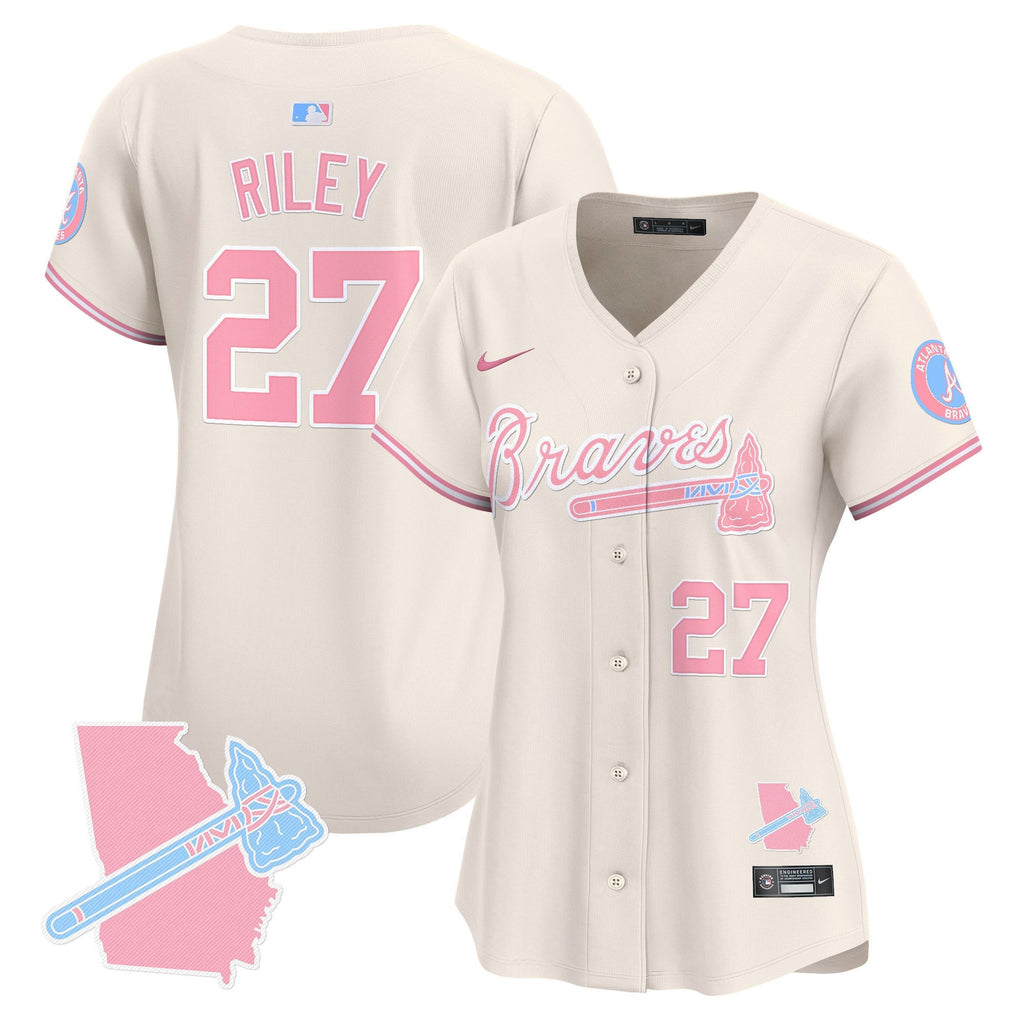 Women’s Atlanta Bubblegum Pink Vapor Premier Limited Jersey