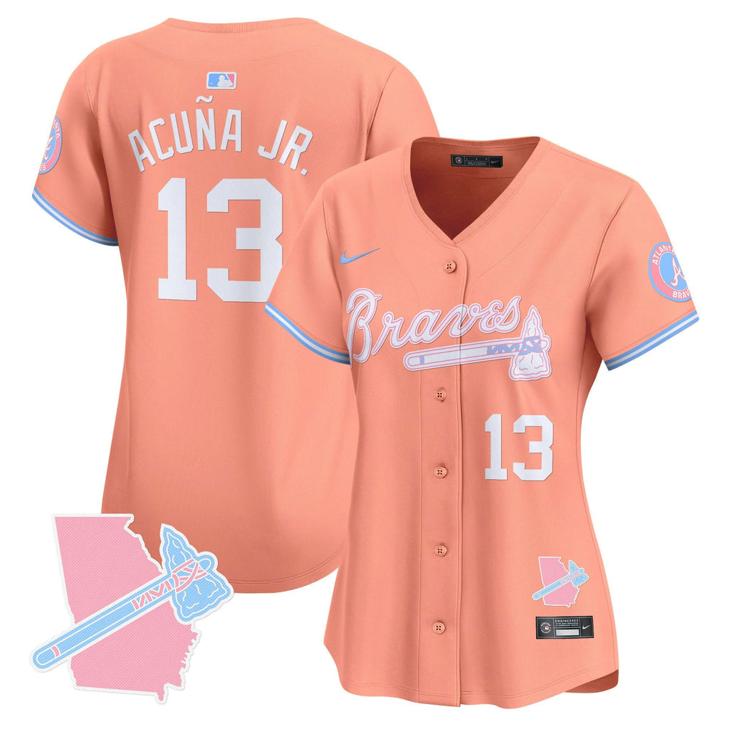 Women’s Atlanta Bubblegum Pink Vapor Premier Limited Jersey