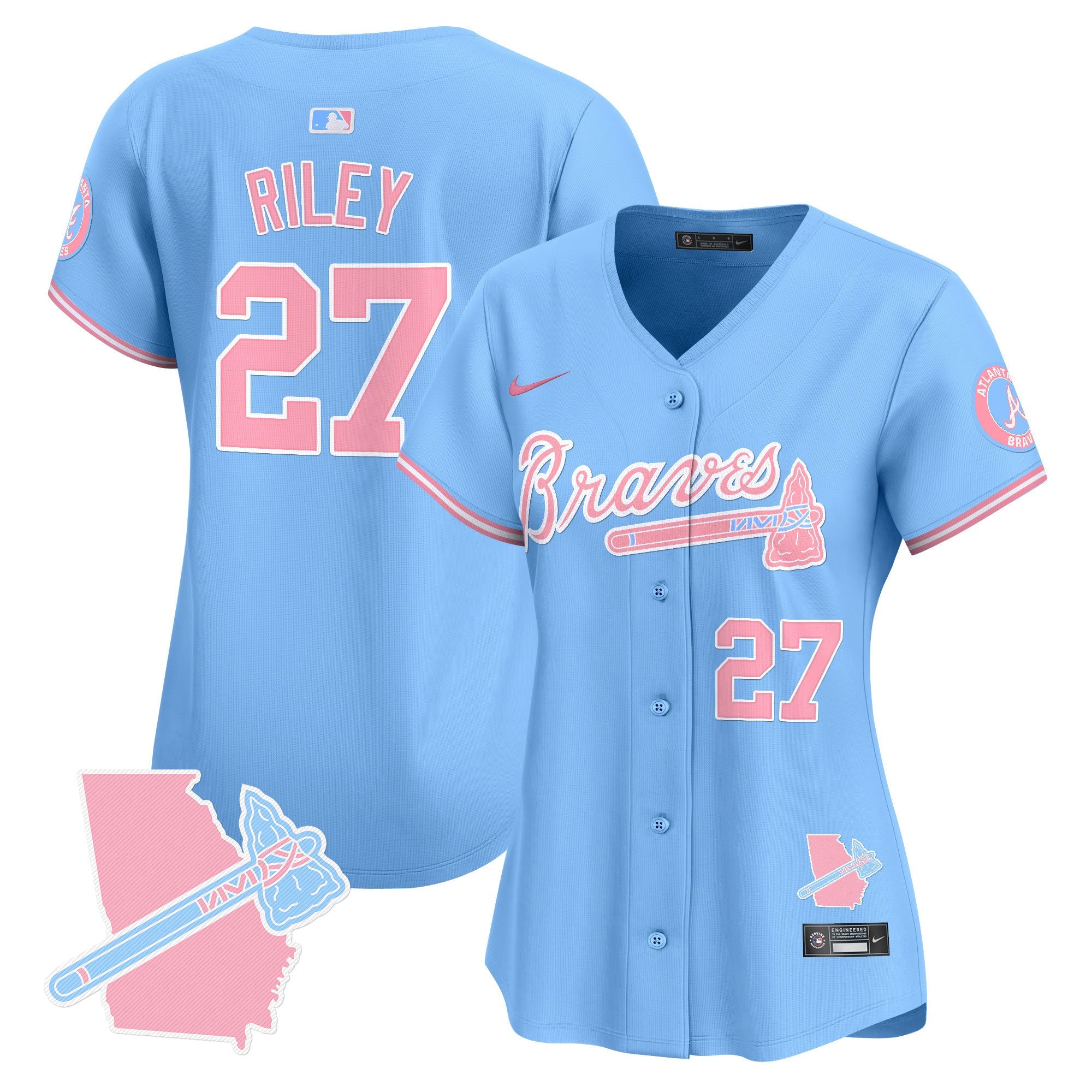 Women’s Atlanta Bubblegum Pink Vapor Premier Limited Jersey
