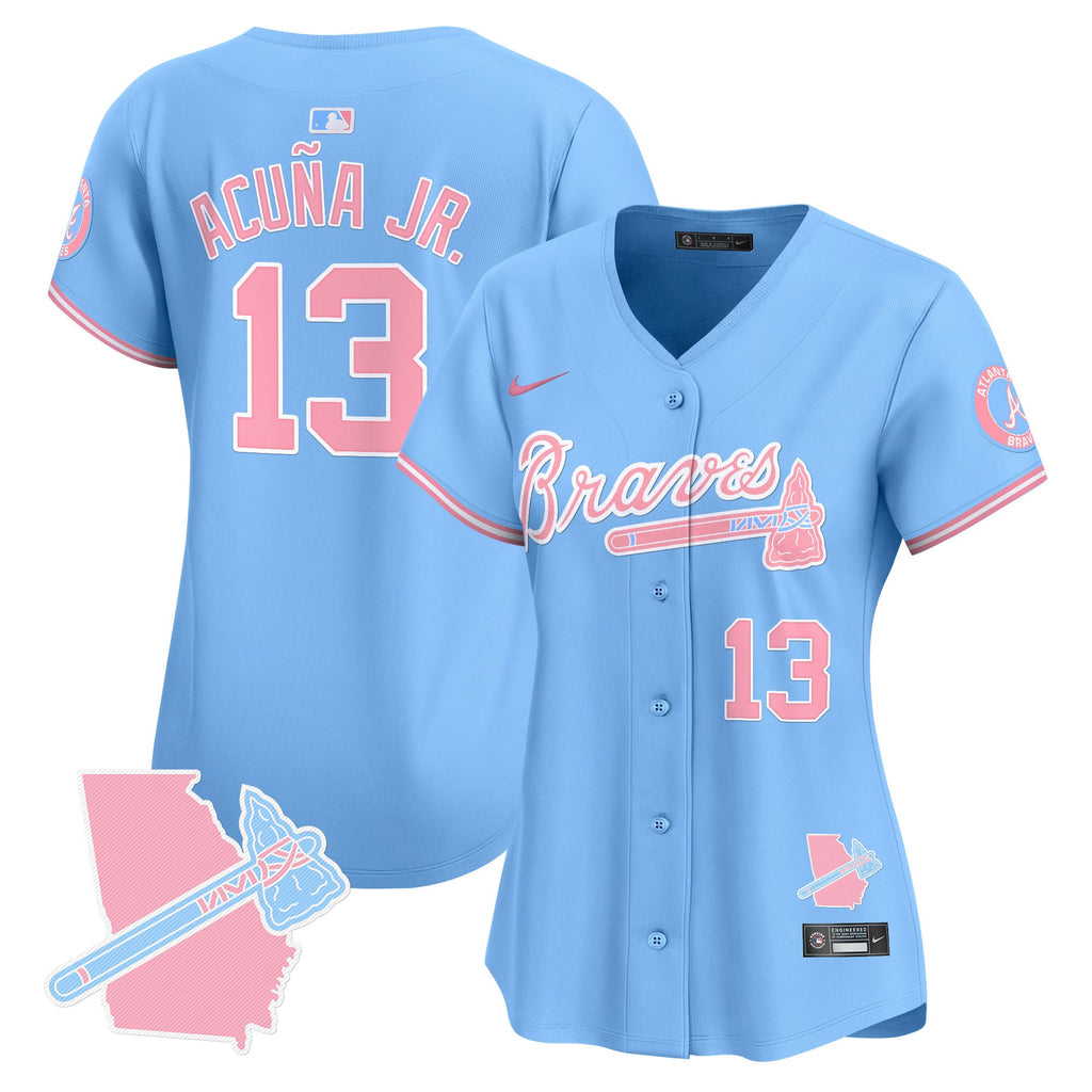 Women’s Atlanta Bubblegum Pink Vapor Premier Limited Jersey