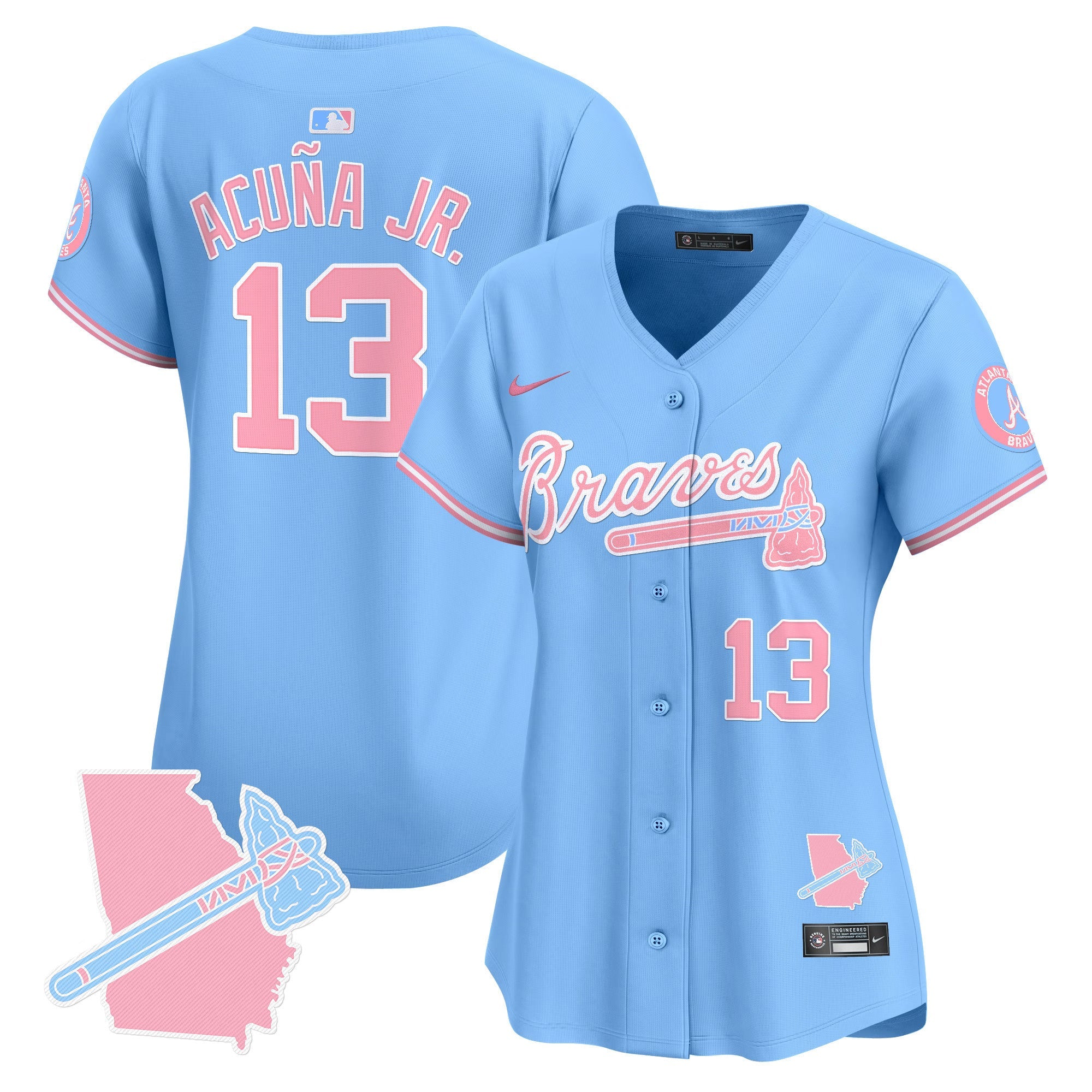 Women’s Atlanta Bubblegum Pink Vapor Premier Limited Jersey