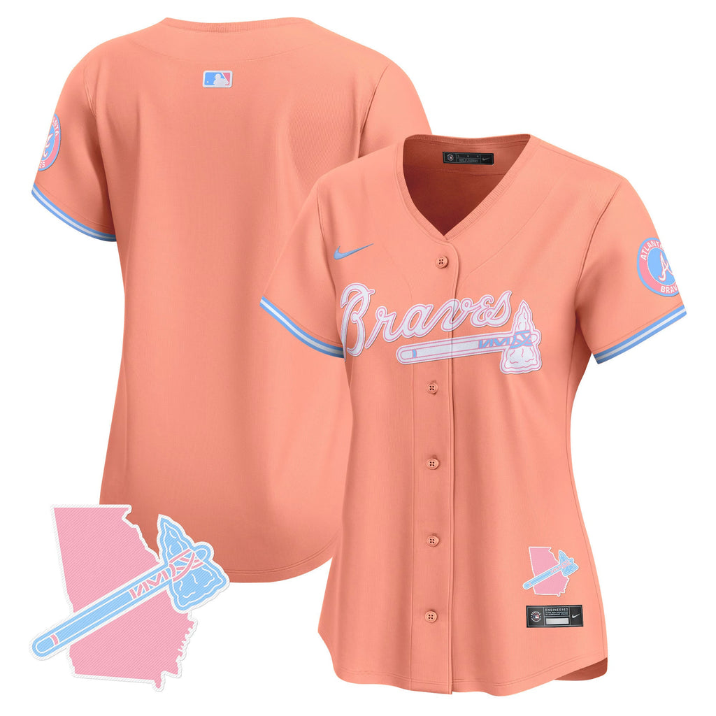 Women’s Atlanta Bubblegum Pink Vapor Premier Limited Jersey