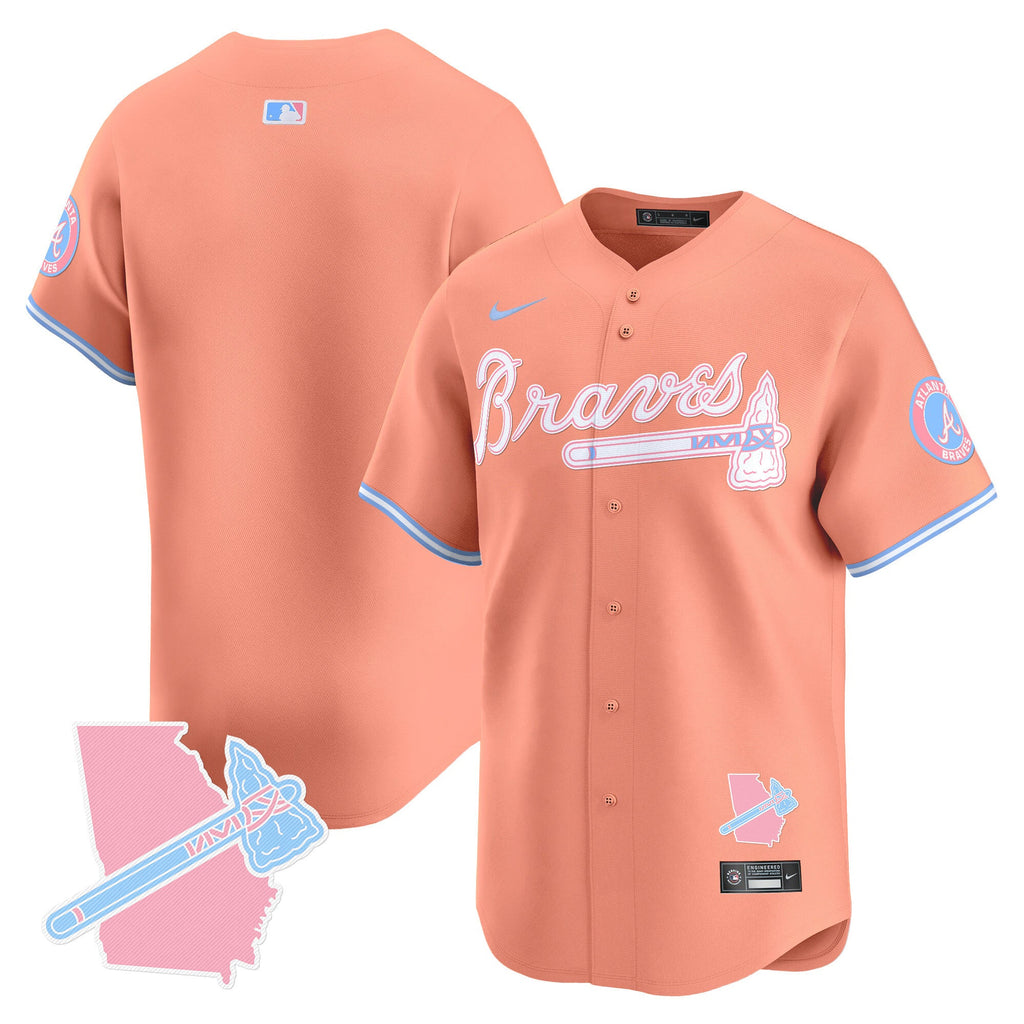 Unisex Atlanta Bubblegum Pink Vapor Premier Limited Jersey