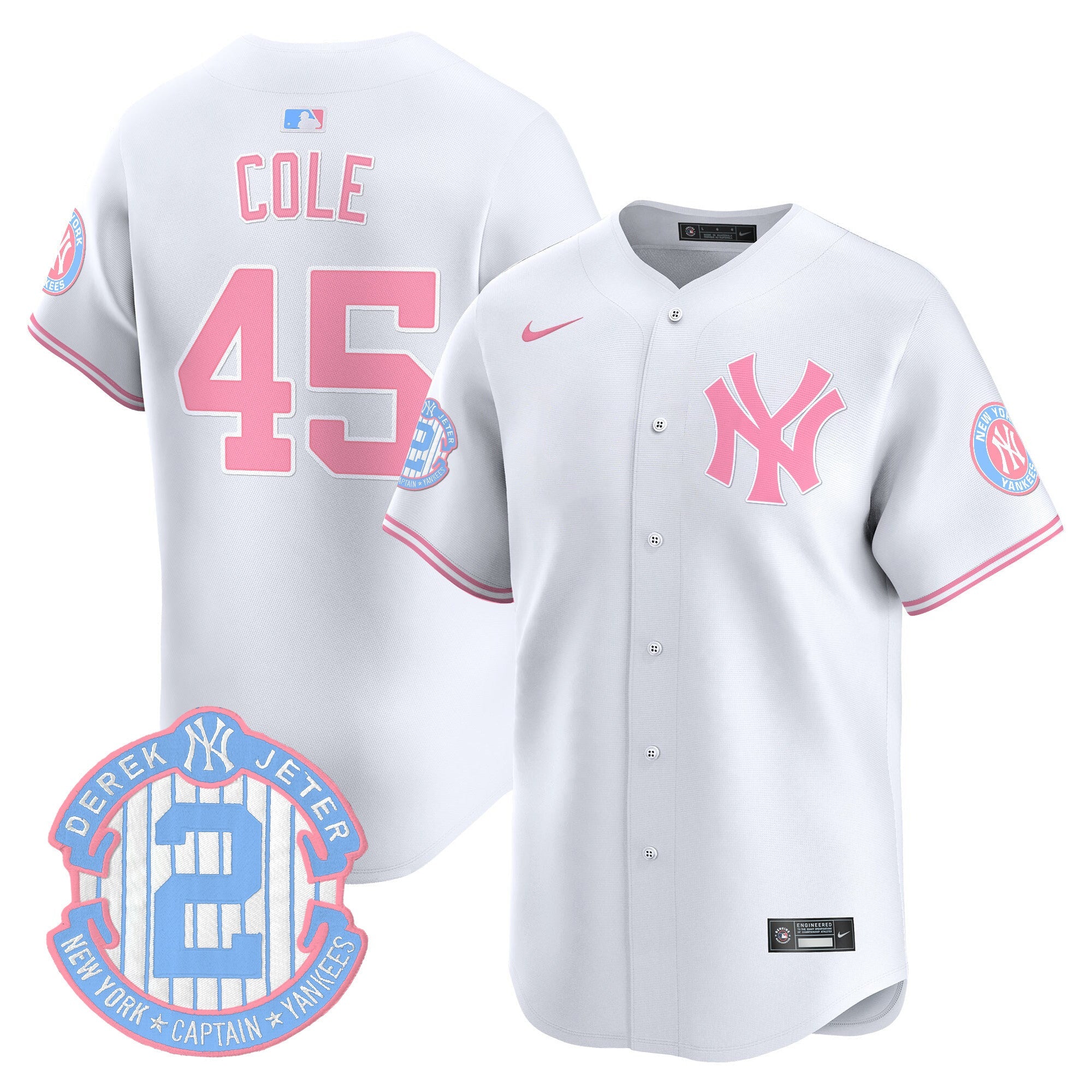 Unisex New York Bubblegum Pink Vapor Premier Limited Jersey