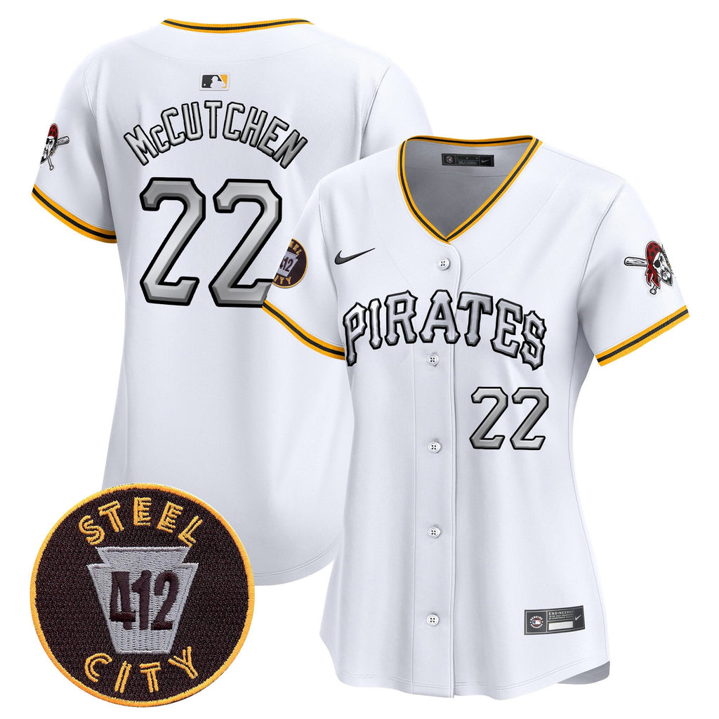 Women’s Pittsburgh 412 Patch Vapor Premier Limited Jersey V6