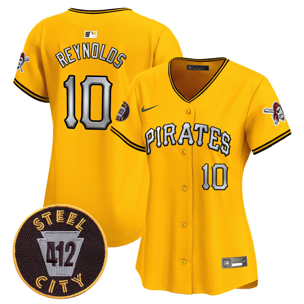 Women’s Pittsburgh 412 Patch Vapor Premier Limited Jersey V6