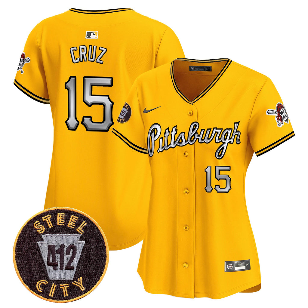 Women’s Pittsburgh 412 Patch Vapor Premier Limited Jersey V7