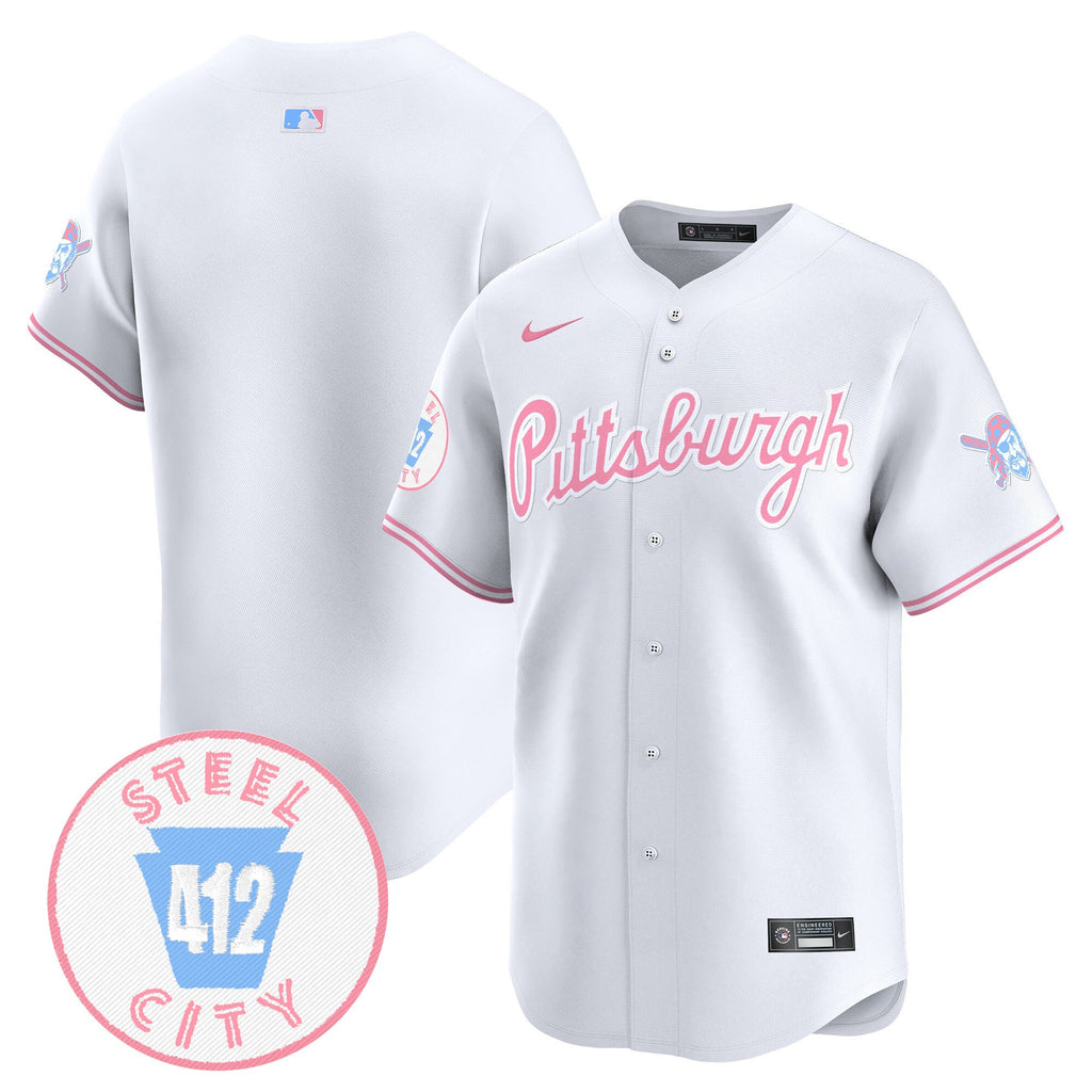 Unisex Pittsburgh Bubblegum Pink Vapor Premier Limited Jersey