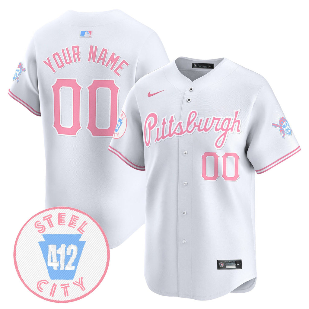 Unisex Pittsburgh Bubblegum Pink Vapor Premier Limited Custom Jersey