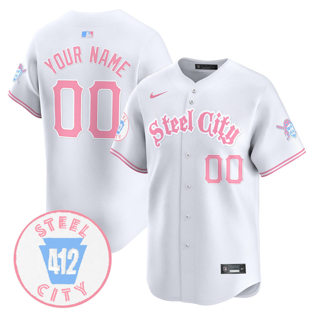 Unisex Pittsburgh Bubblegum Pink Vapor Premier Limited Custom Jersey V2