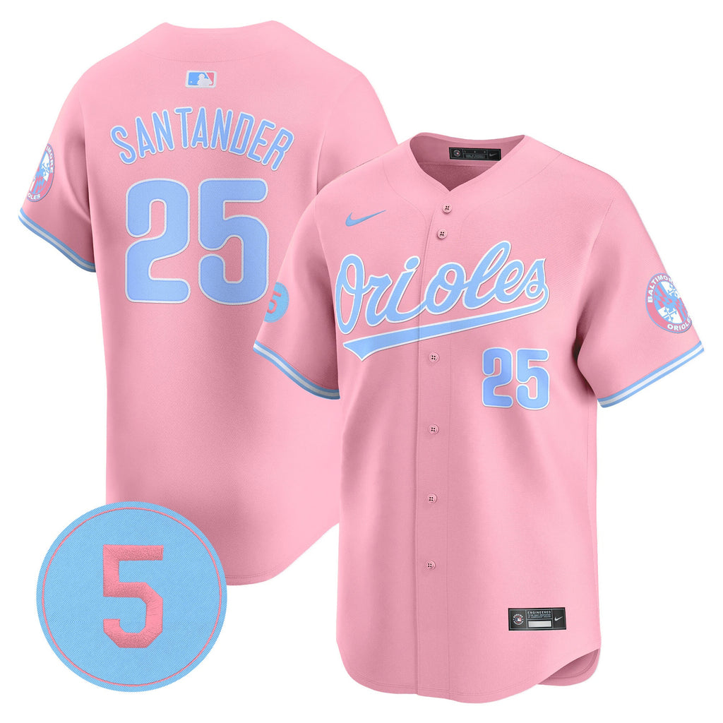 Unisex Bubblegum Pink Robinson Patch Vapor Premier Limited Jersey