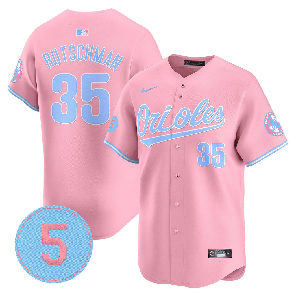 Unisex Bubblegum Pink Robinson Patch Vapor Premier Limited Jersey