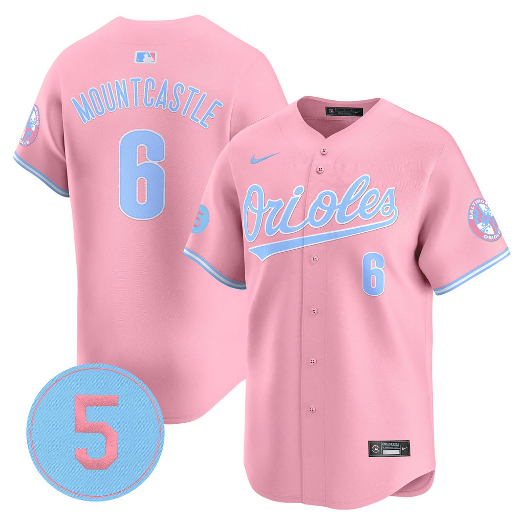 Unisex Bubblegum Pink Robinson Patch Vapor Premier Limited Jersey