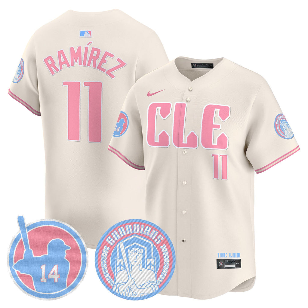 Unisex Cleveland Bubblegum Pink Vapor Premier Limited Jersey